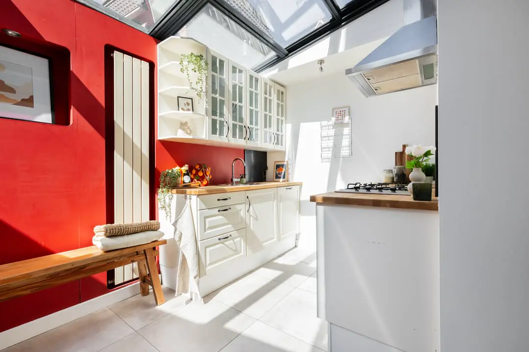 Keuken van een woning in Oosterpoort, Groningen