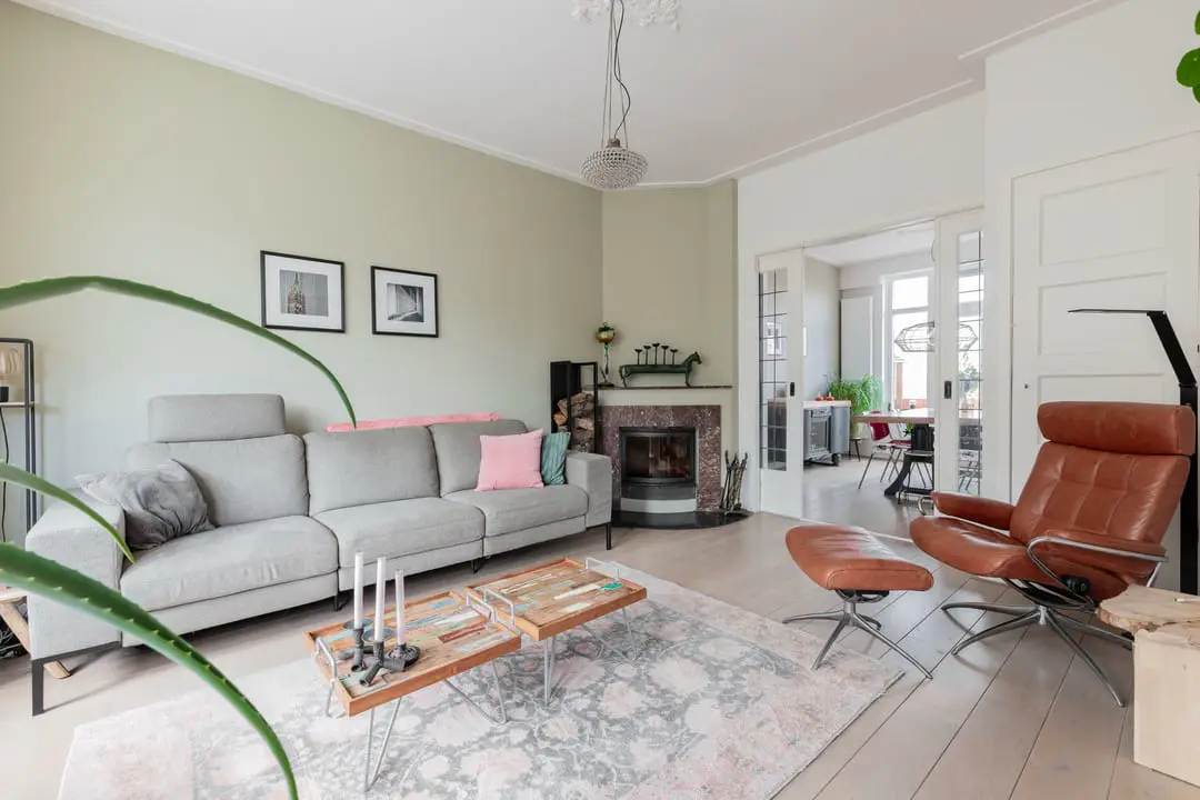 Woonkamer van een woning in Bij het Stadspark, Groningen