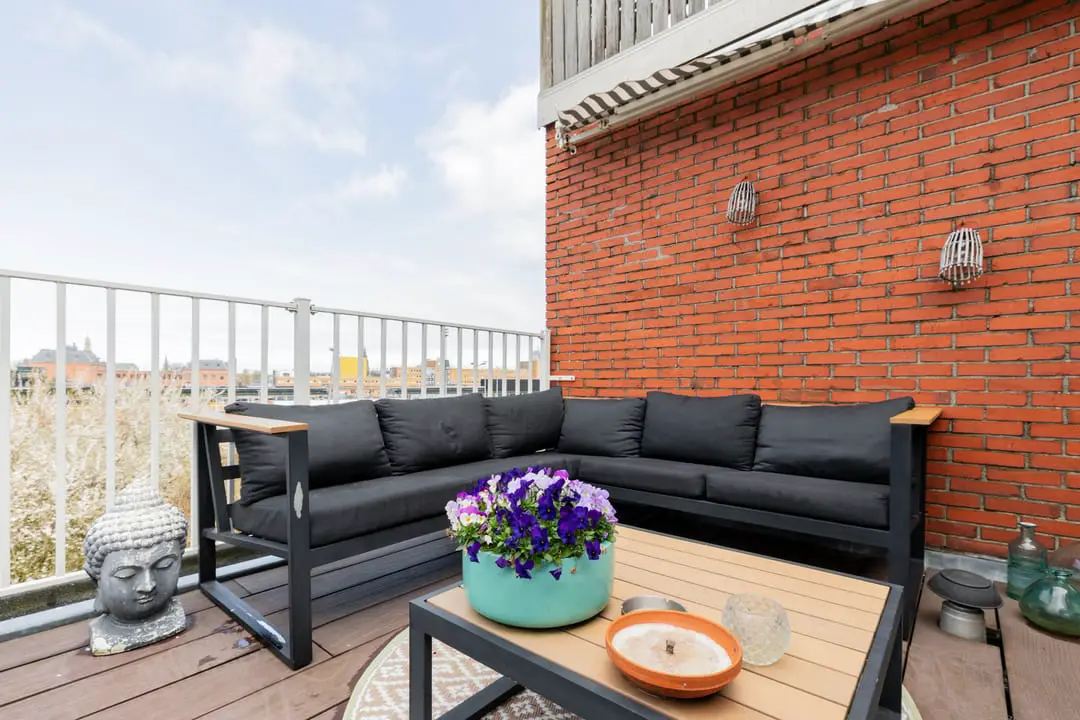 Buitenruimte van een woning in Bij het Stadspark, Groningen
