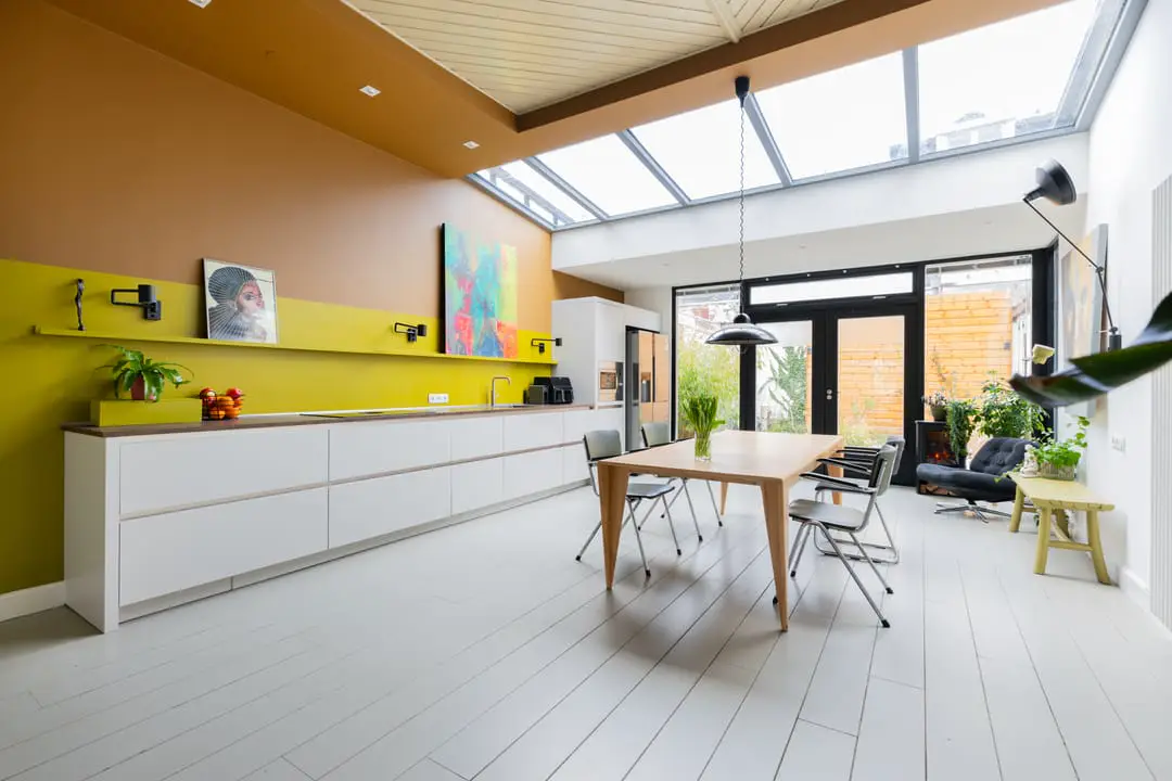 Woonkamer van een woning in Groningen