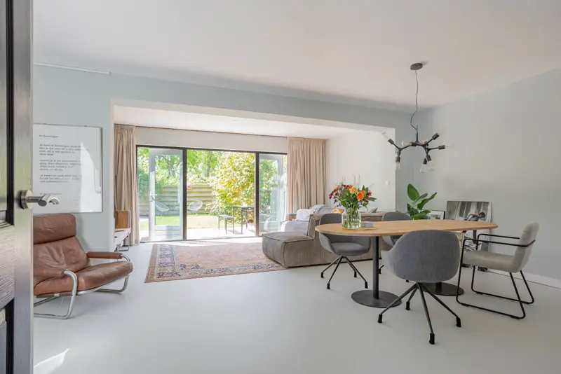 Woonkamer van een vrijstaande woning in Groningen