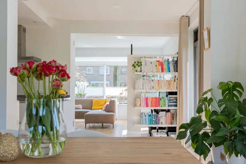 Woonkamer van een karakteristieke woning in Groningen